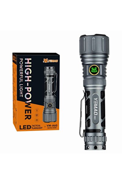 YEMAO YM-A60 Tactical Flashlight, 18650 Battery (3200 mAh)