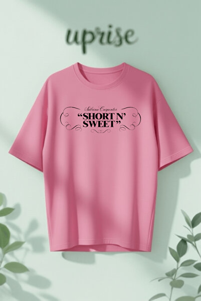 Vordevia Short and Sweet Sabrina Carpenter Printed Cotton Lu Oversized T-Shirt