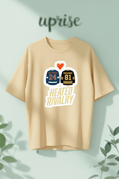 Vordevia Heated Rivalry Hollander Rozanov 81 24 Printed Cotton Lu Oversized T...