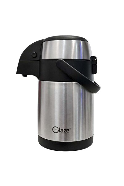 Glaze 3 Litre Vacuum Flask Airpot Stainless Steel Thermal Beverage Dispenser