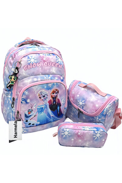 Harmela Character Patterned First School Bag 3-Piece Set Backpack Primary Sch...