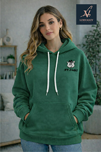 LORVANIY سويت شيرت للجنسين من anmi مطبوع 3 Thread K بغطاء رأس