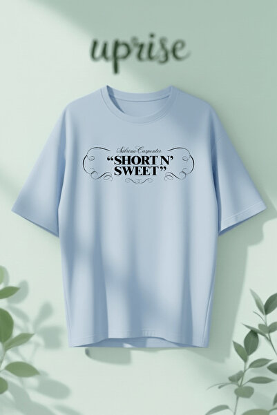 Vordevia Short and Sweet Sabrina Carpenter Printed Cotton Lu Oversized T-Shirt