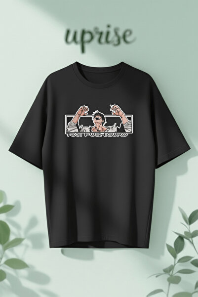 Vordevia Τζουτζούτσου Καϊζέν Τότζι Φουσιγκούρο με τύπωμα Βαμβάκι lu oversized...