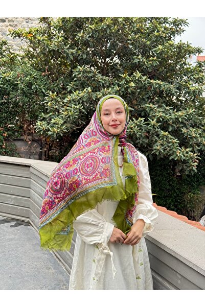Shiraa Peony Hint İpeği Şal
