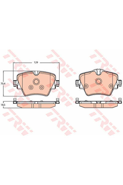 TRW Set plăcuțe de frână, frână cu disc GDB2098