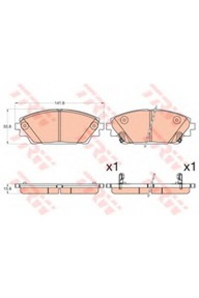 TRW Set plăcuțe de frână, frână cu disc GDB3592