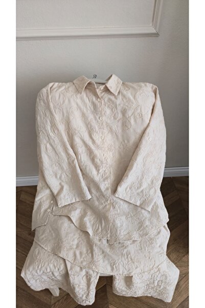 Sevitli Embroidery Detailed Trouser Suit Oversized