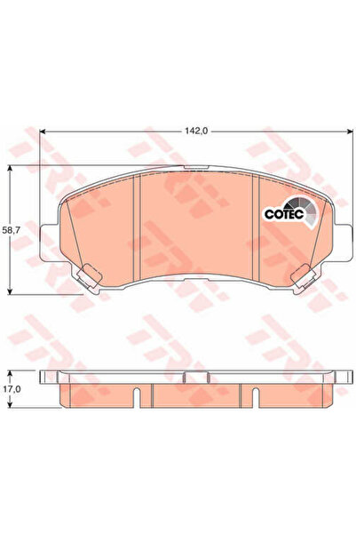 TRW Set plăcuțe de frână, frână cu disc GDB3467