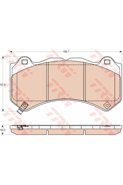 TRW Set plăcuțe de frână, frână cu disc GDB4450