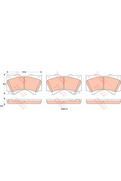 TRW Set plăcuțe de frână, frână cu disc GDB3524