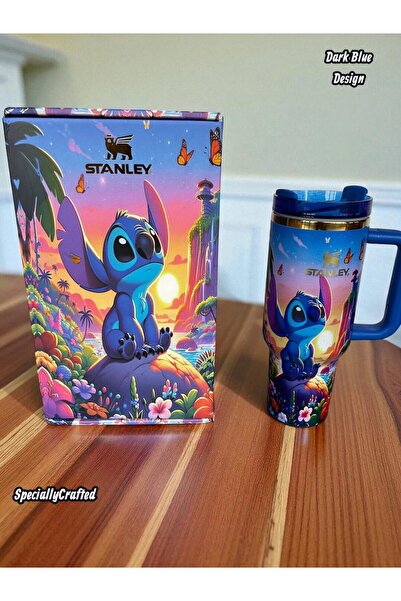 Jastech Custom Engraved Stitch Tumbler 40oz Travel Coffee Mug