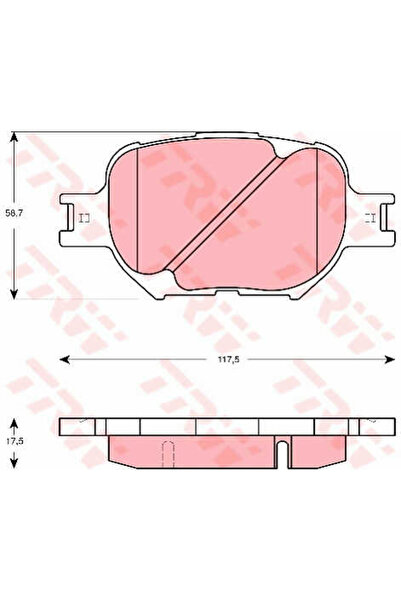 TRW Set plăcuțe de frână, frână cu disc GDB3316