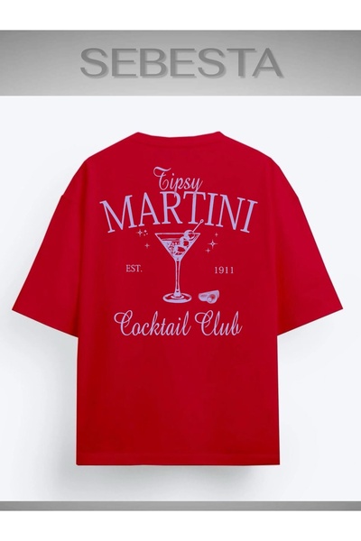 Sebesta Fashion تي شيرت نيجروني مطبوع بريميوم كبير الحجم