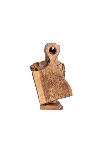 Z-Tools Set of 4 pieces chopping board with stand, made of walnut wood / 1012