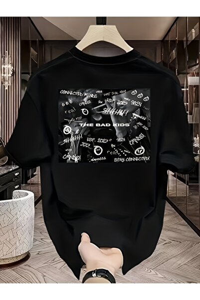 mercoledi Μπλουζάκι με στάμπα, unisex, για γυναίκες/άνδρες, oversized, με λαι...