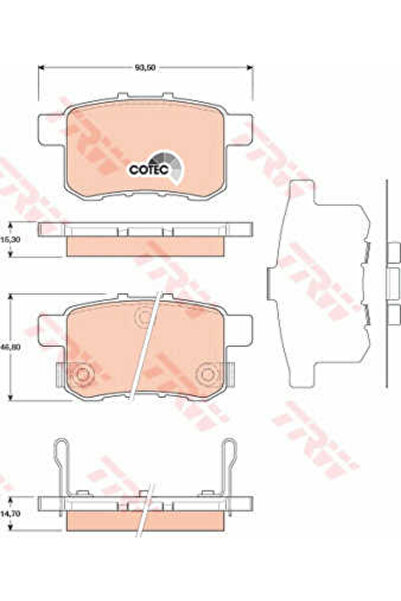 TRW Set plăcuțe de frână, frână cu disc GDB3482