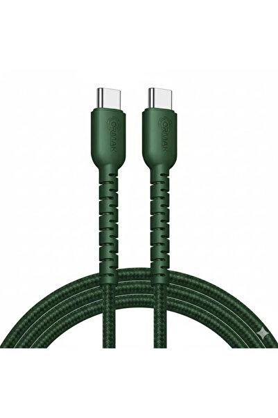 ormak كيبل مظفر شحن سريع 60 وات Typ-c اورماك 1متر شحن سريع مع تصميم متين . ضم...