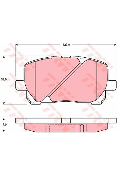 TRW Set plăcuțe de frână, frână cu disc GDB3315