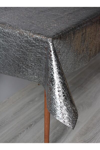 DedeEvTekstil PVC Transparent Coating Oilcloth Tablecloth - Cross Pattern - 033d