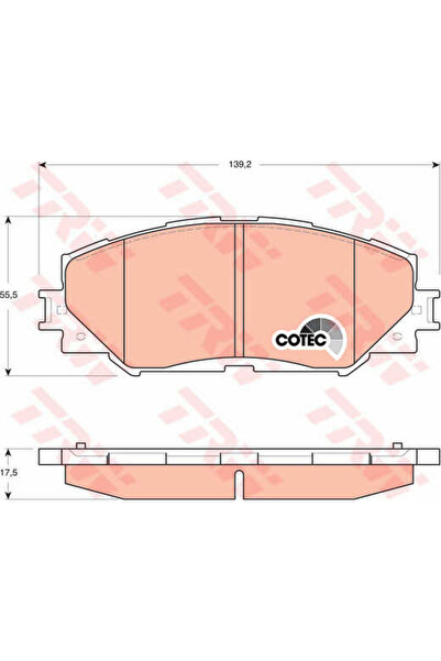 TRW Set plăcuțe de frână, frână pe disc GDB3425