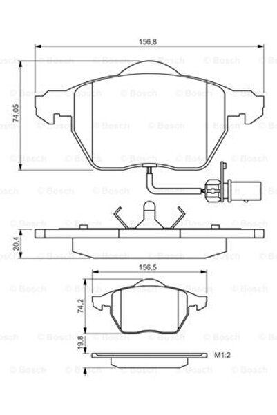 Bosch Brake pad set, disc brake 0 986 495 241
