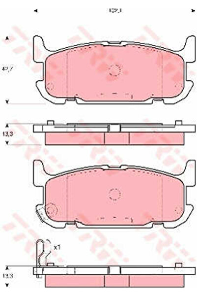 TRW Set plăcuțe de frână, frână cu disc GDB3318