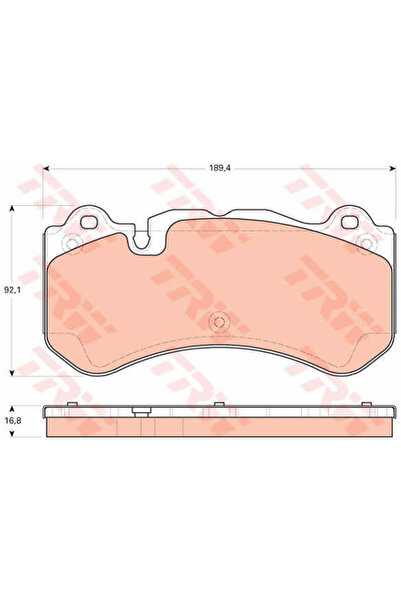 TRW Set plăcuțe de frână, frână pe disc GDB1710