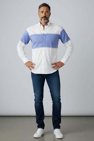 EREN STYLE Țesătură clasică de flanel de iarnă, 100% bumbac, cu mânecă lungă,...