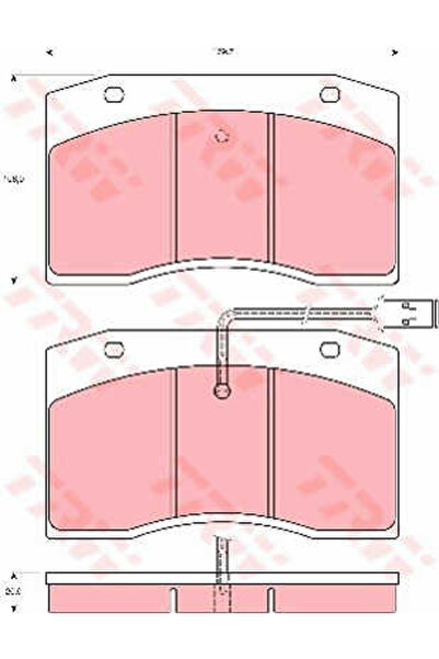 TRW Set plăcuțe de frână, frână cu disc GDB5060