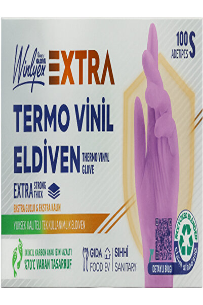 alp reklam Winlyex Termo Vinil Eldiven Mor S