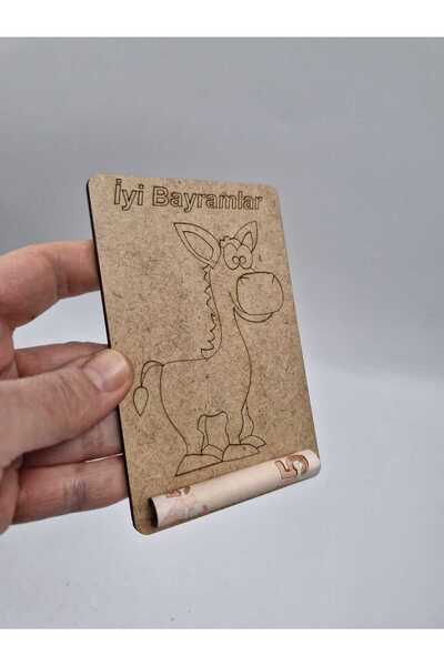 NETWORK ART Ahşap Boyama Ramazan Kurban Bayram Harçlık Kartları no1 Çocuk Hed...