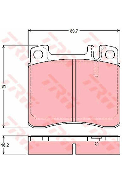 TRW Set plăcuțe de frână, frână pe disc GDB1122