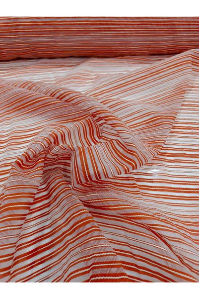 GrandTekstil 140 En Orange White Transparent Looking Fabric Suitable for Dress Making Tulle