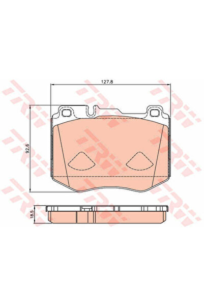 TRW Set de plăcuțe de frână, frână pe disc GDB2081