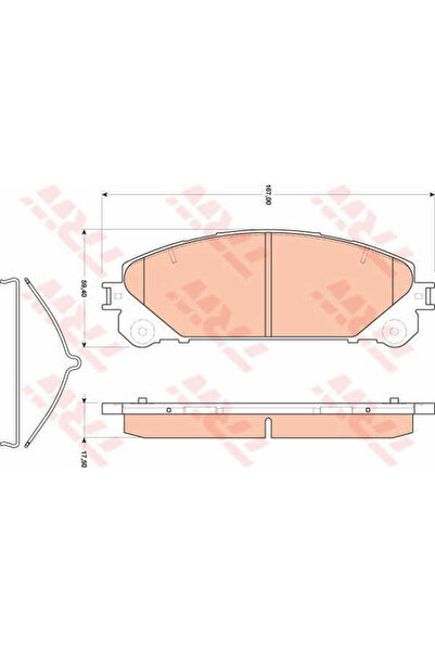 TRW Set plăcuțe de frână, frână cu disc GDB3484