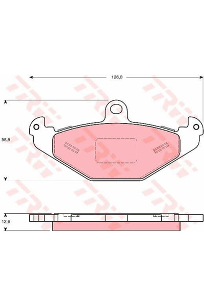 TRW Set plăcuțe de frână, frână cu disc GDB1494