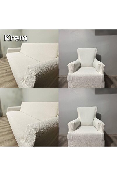 ABEX Yüksek Kaliteli Koltuk Örtüsü Takımı | 3311 | Bohem Kumaş Lastikli Koltu...