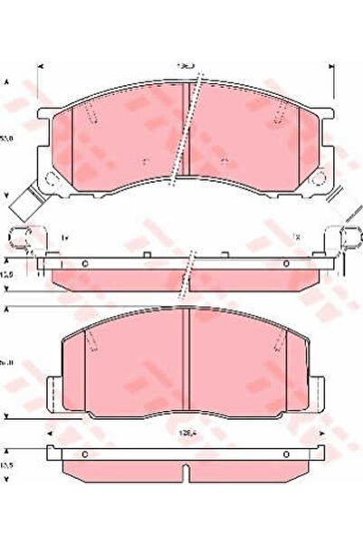 TRW Set plăcuțe de frână, frână pe disc GDB3086