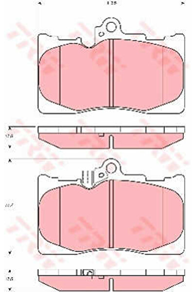 TRW Set plăcuțe de frână, frână cu disc GDB3398