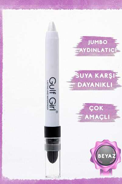 GulFlower قلم إضاءة متعدد الأغراض باللون الأبيض