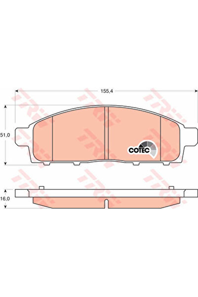 TRW Set plăcuțe de frână, frână cu disc GDB3435