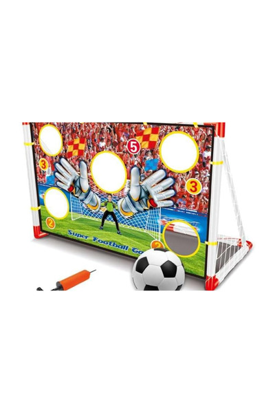 ALBADER Kids Football Goal 116x76cm Plastic Soccer Net Indoor Outdoor Easy As...