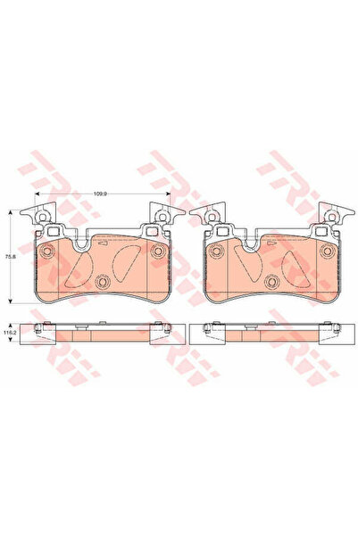TRW Set plăcuțe de frână, frână cu disc GDB2061