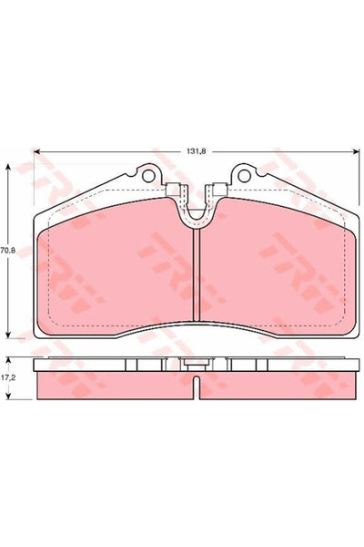 TRW Set of brake pads, disc brake GDB966