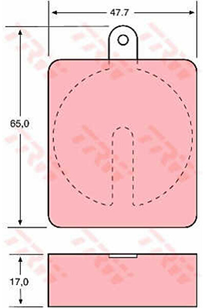 TRW Set plăcuțe de frână, frână pe disc GDB704
