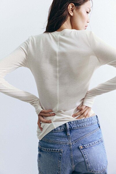 H&M بلوزة من مزيج الصوف