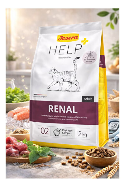 JOSERA Help Renal Therapeutic Cat Food – For Adult Cats with Chronic Kidney F...