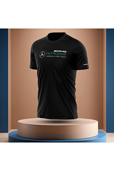 Bulvar Lee Sıfır Yaka M'ercedes B'enz Baskılı Erkek T-shirt / Araba