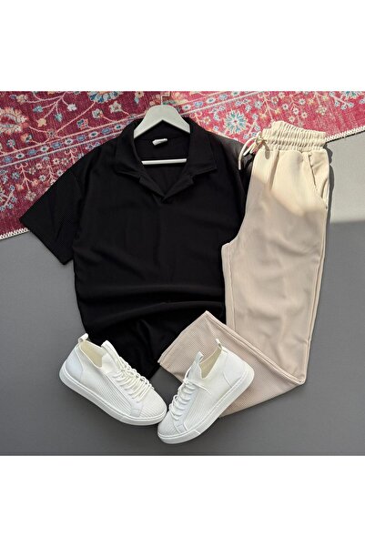 KONSEPT35 COMBINARE SUPERIORĂ ȘI INFERIOARĂ CU GULER POLO PENTRU BĂRBAȚI